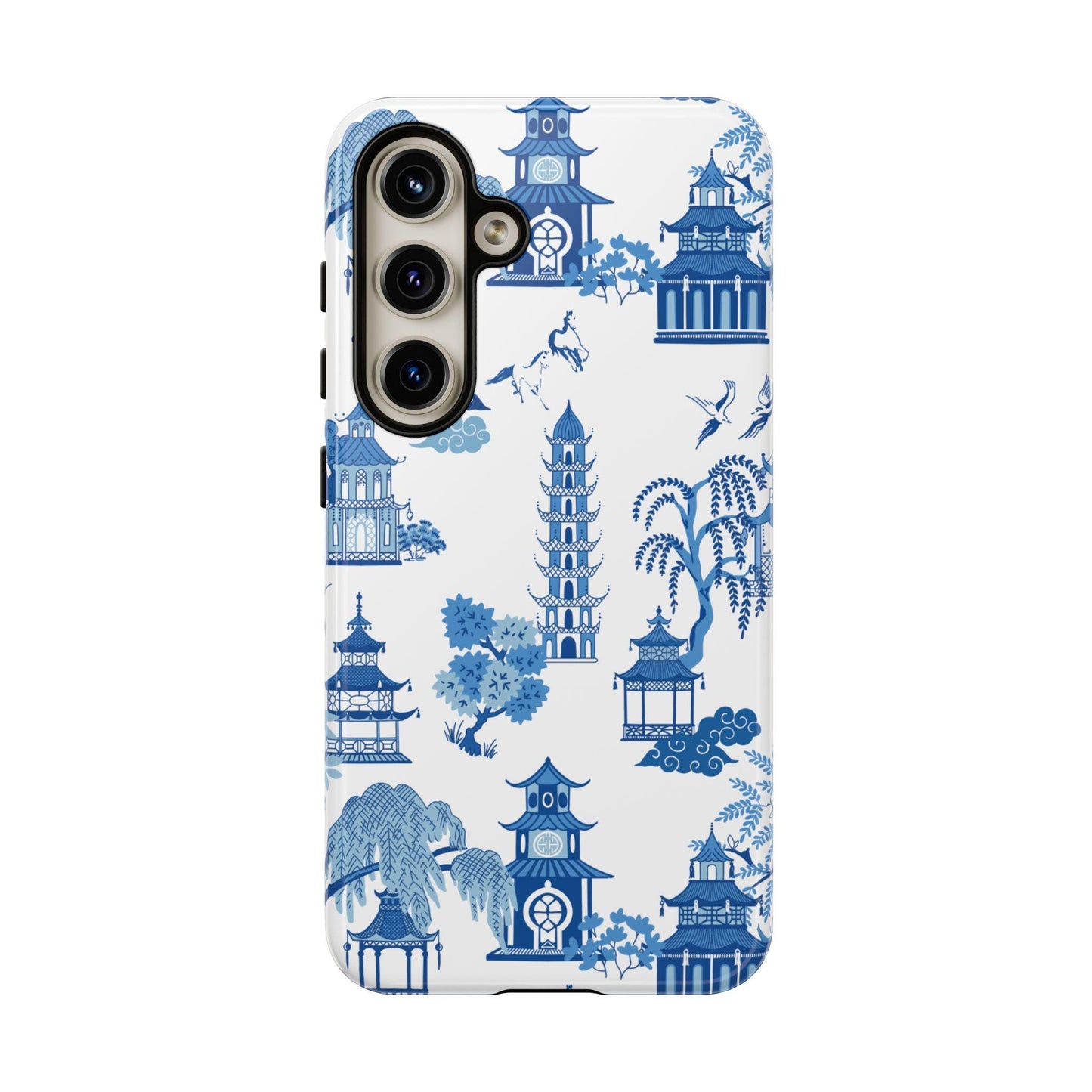 Tough Case Classic Blue and White Chinoiserie Phone Case for Android