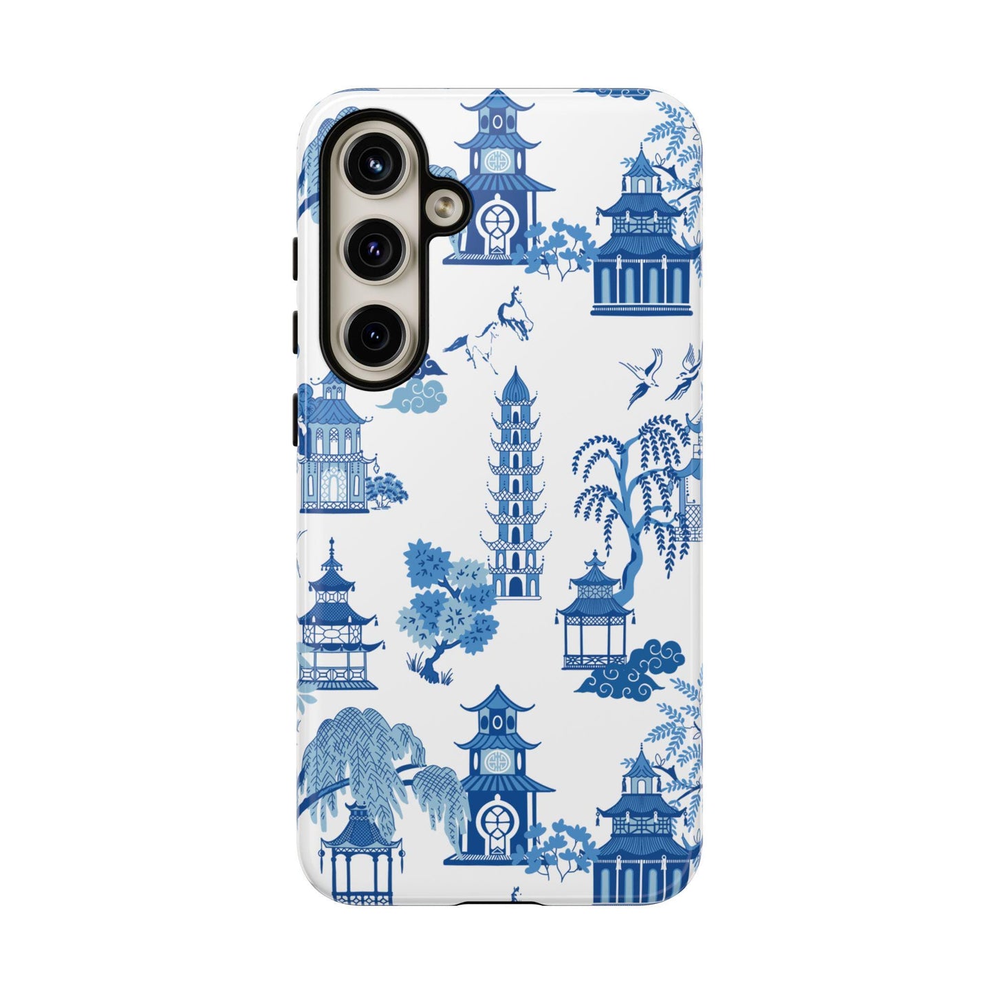 Tough Case Classic Blue and White Chinoiserie Phone Case for Android