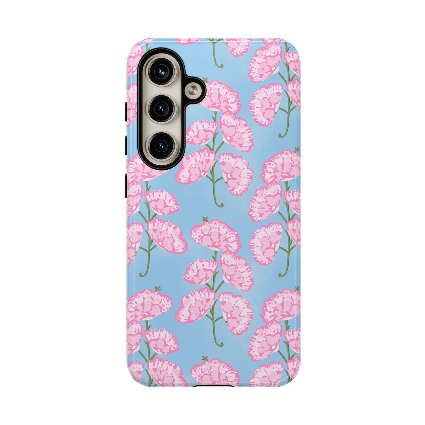 Pink and Blue Floral Phone Case for Android