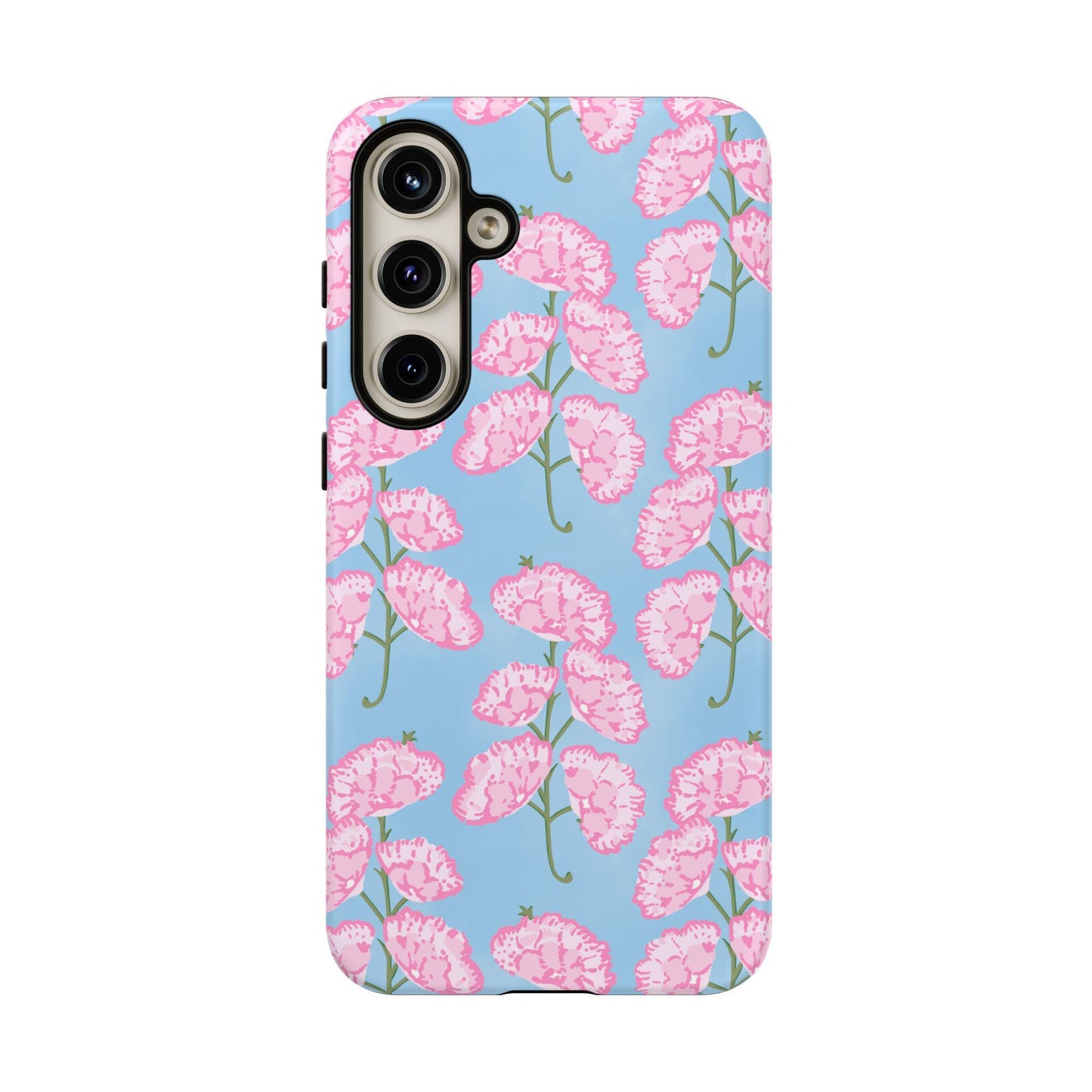 Pink and Blue Floral Phone Case for Android