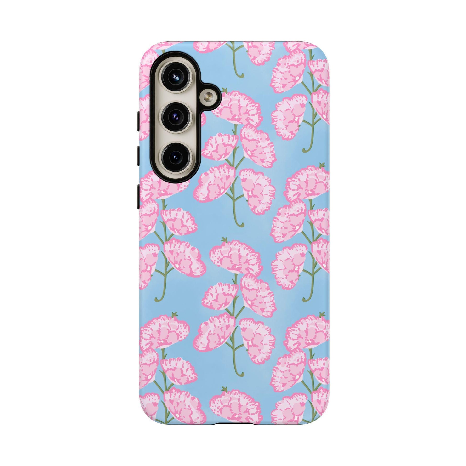 Pink and Blue Floral Phone Case for Android