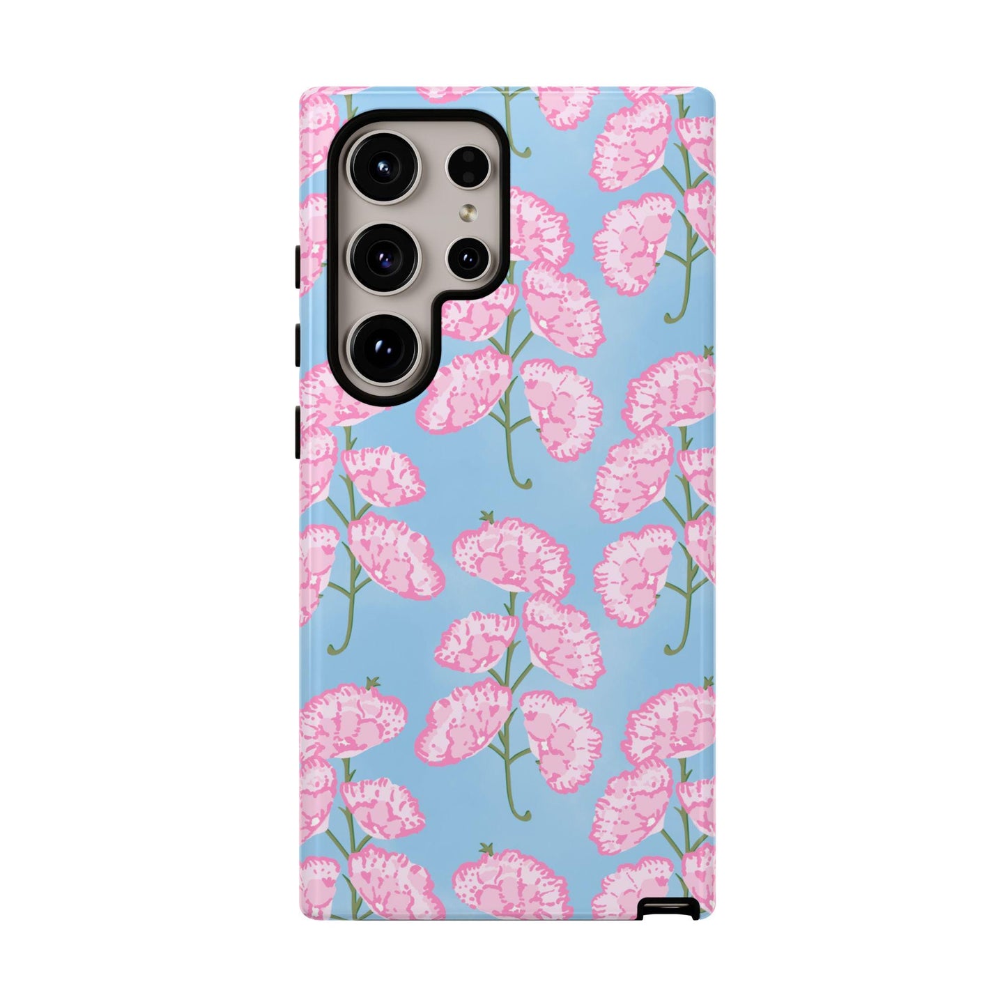 Pink and Blue Floral Phone Case for Android