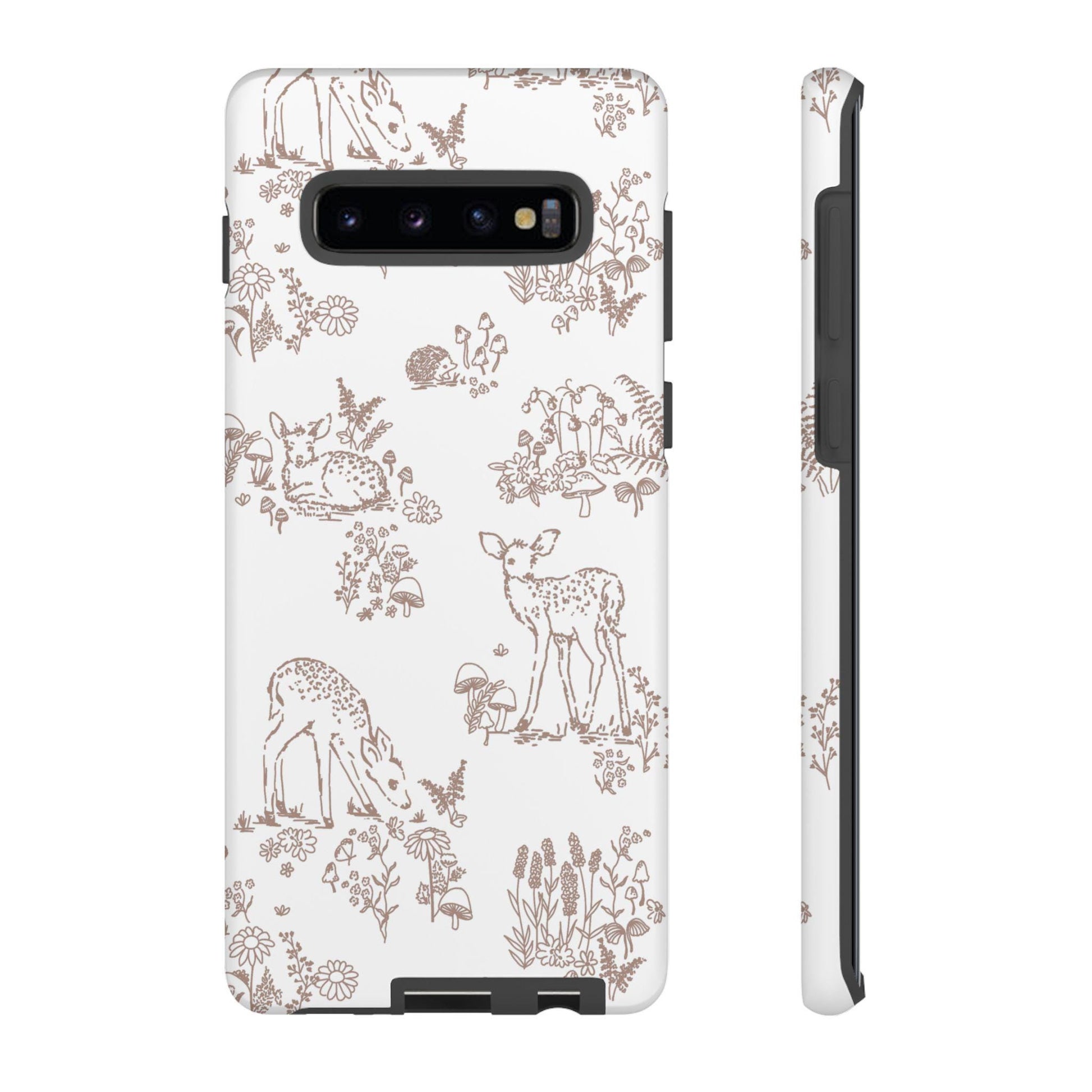 Android Tough Case, Woodland Deer Hedgehog Mushroom Fall Nature Lover Autumn Thanksgiving Back to School