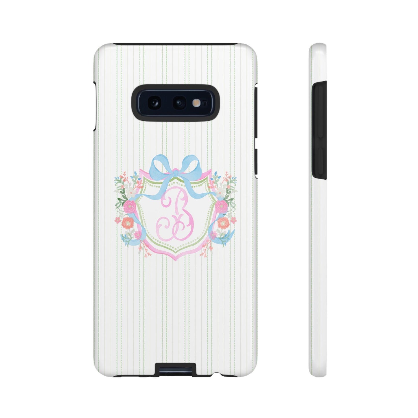 Watercolor Monogram Android Phone Case, Custom Initial Tough Case - Personalizable Protective Cover, Gift for Tech Lovers, Cellphone