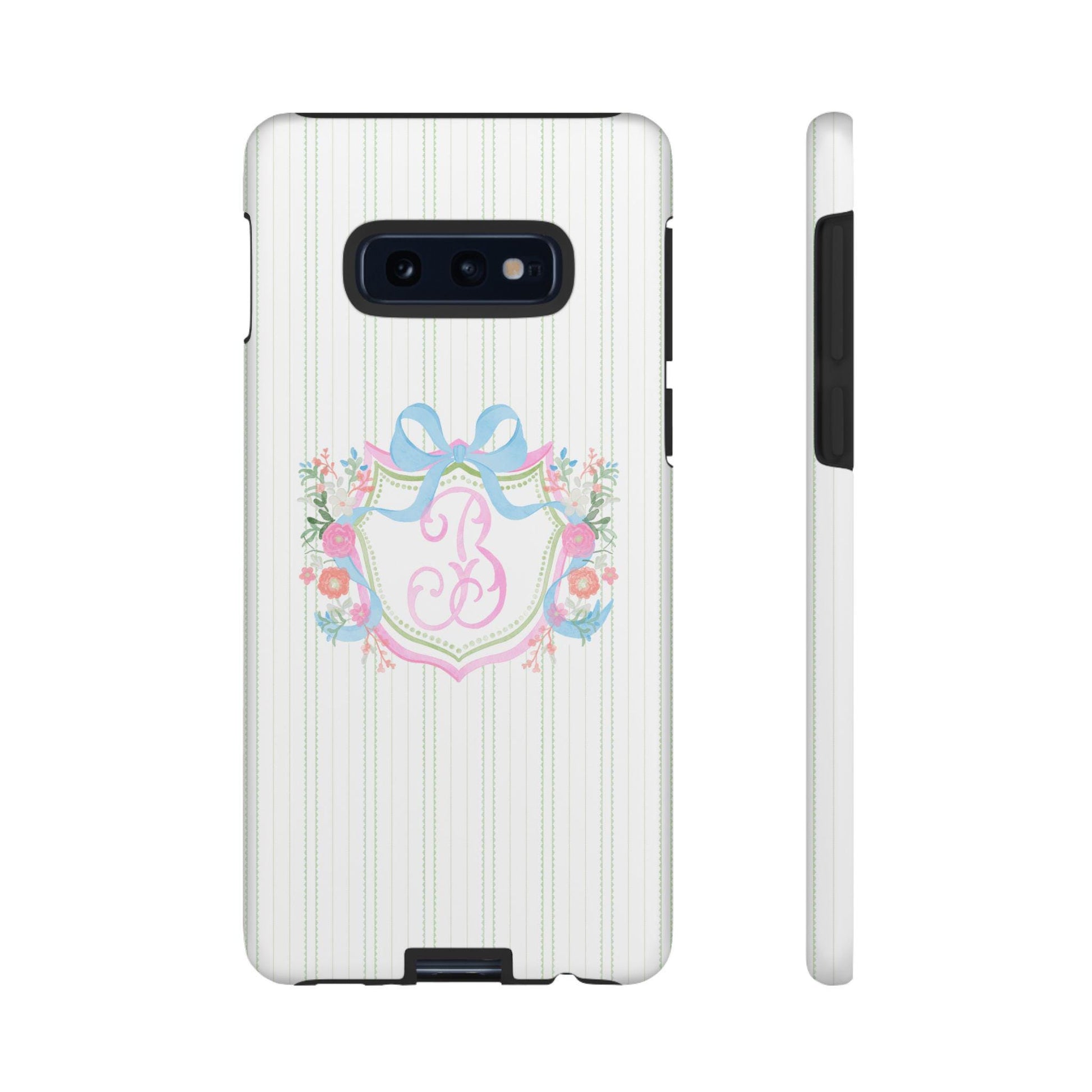 Watercolor Monogram Android Phone Case, Custom Initial Tough Case - Personalizable Protective Cover, Gift for Tech Lovers, Cellphone