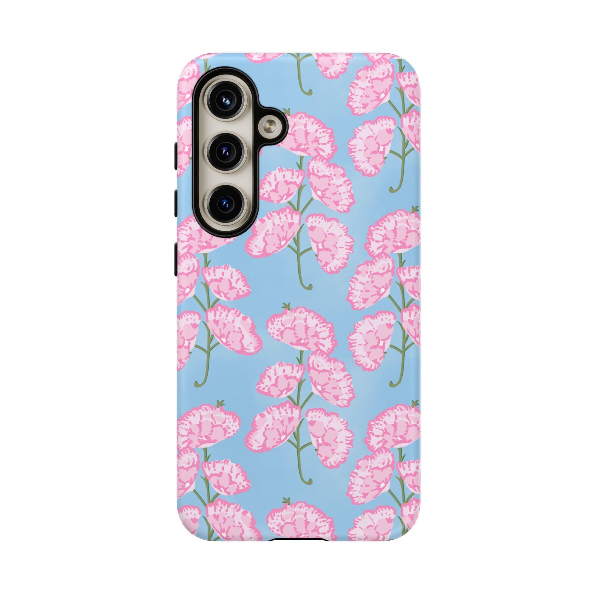 Pink and Blue Floral Phone Case for Android