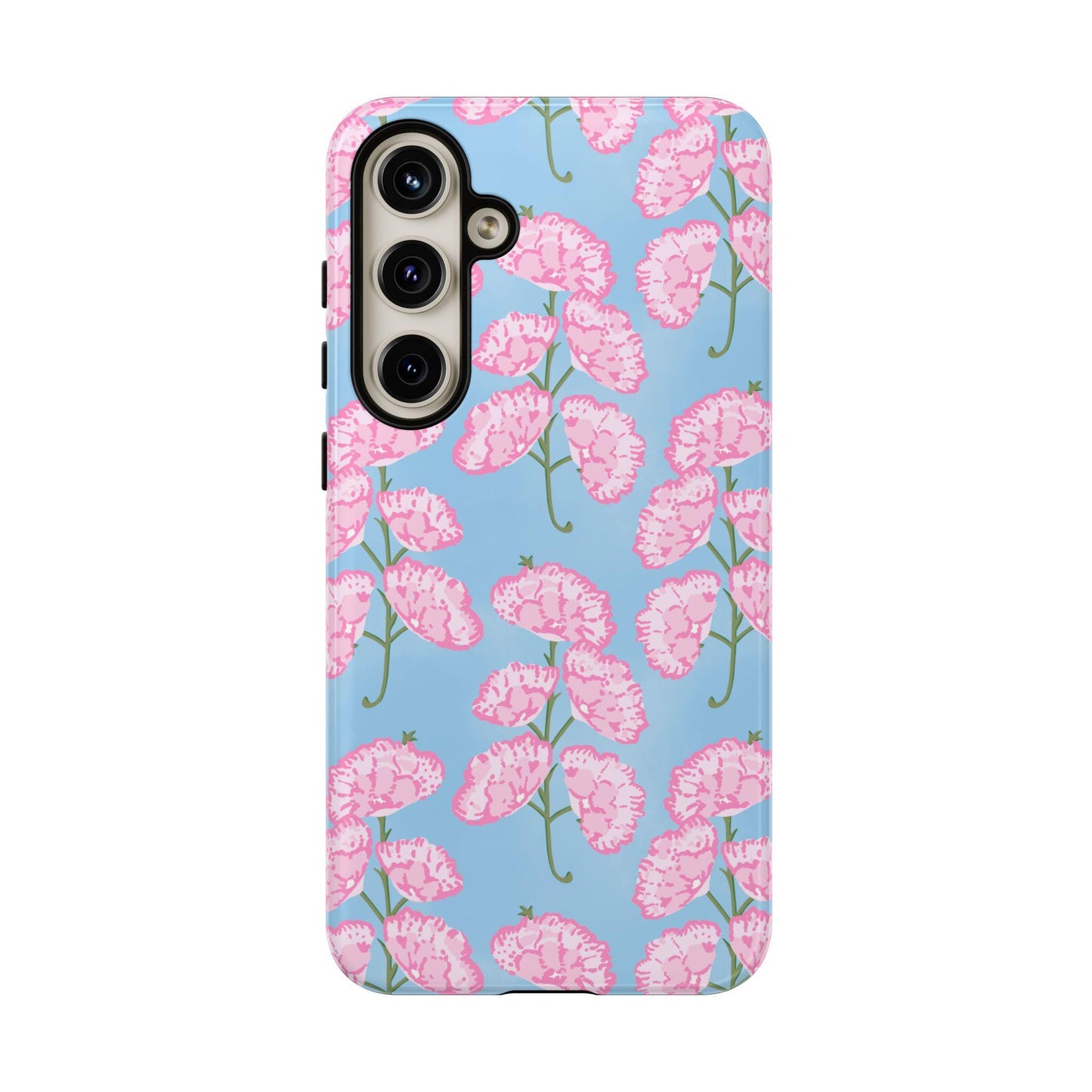 Pink and Blue Floral Phone Case for Android