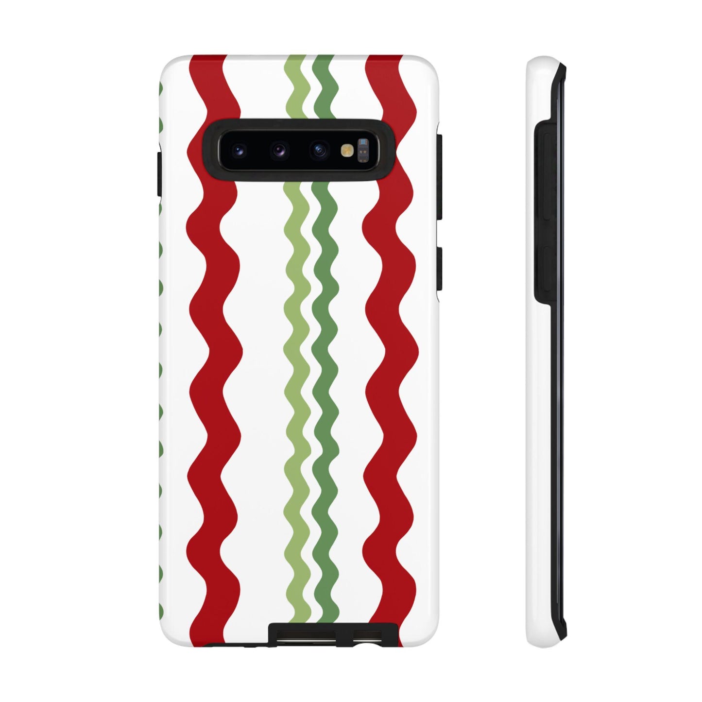 Preppy Red and Green Christmas Rickrack Phone Case for Android