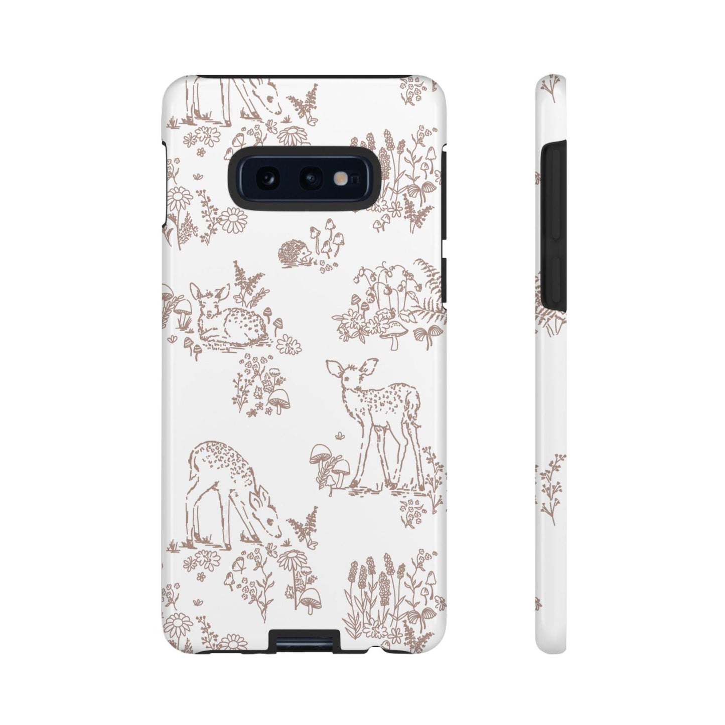 Android Tough Case, Woodland Deer Hedgehog Mushroom Fall Nature Lover Autumn Thanksgiving Back to School