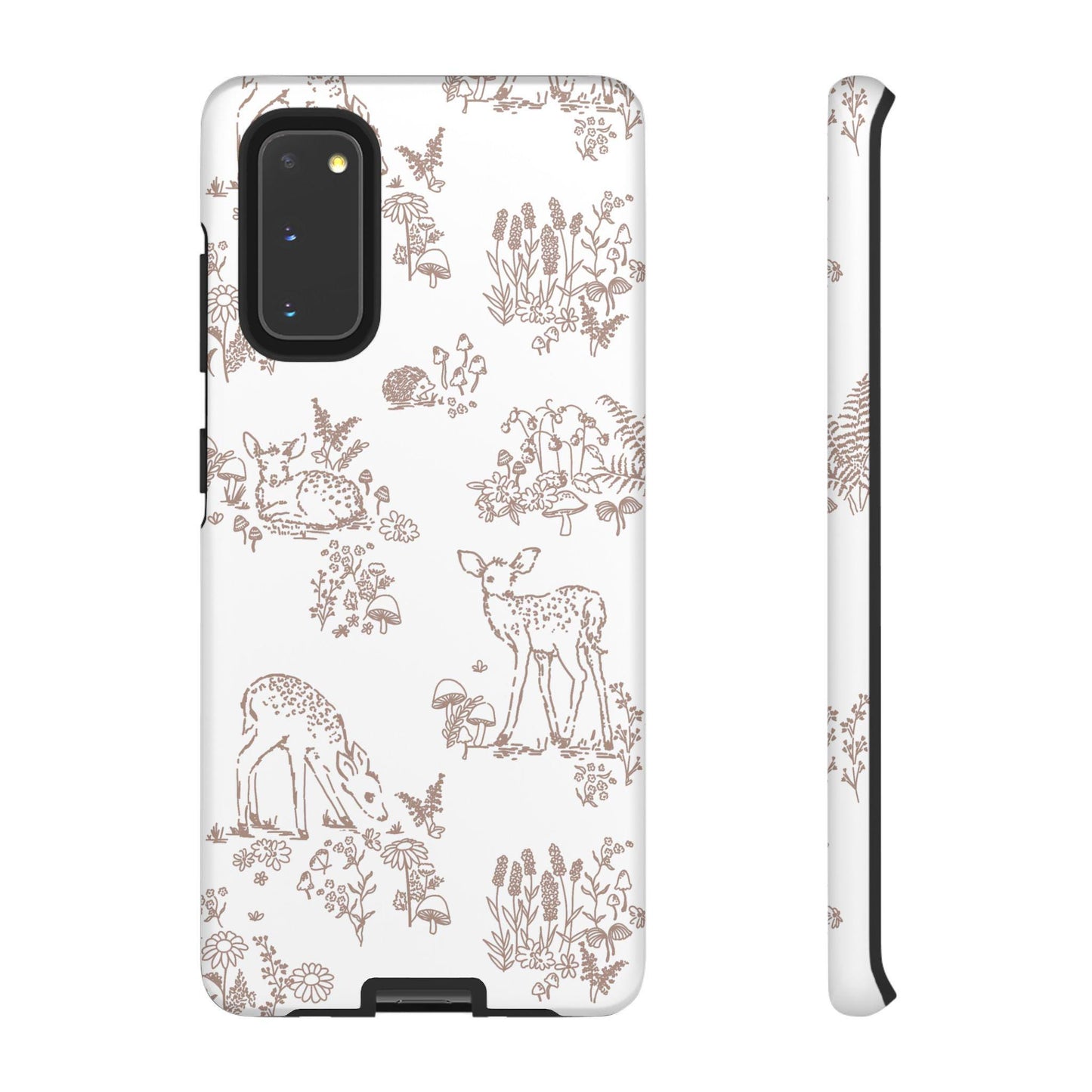 Android Tough Case, Woodland Deer Hedgehog Mushroom Fall Nature Lover Autumn Thanksgiving Back to School