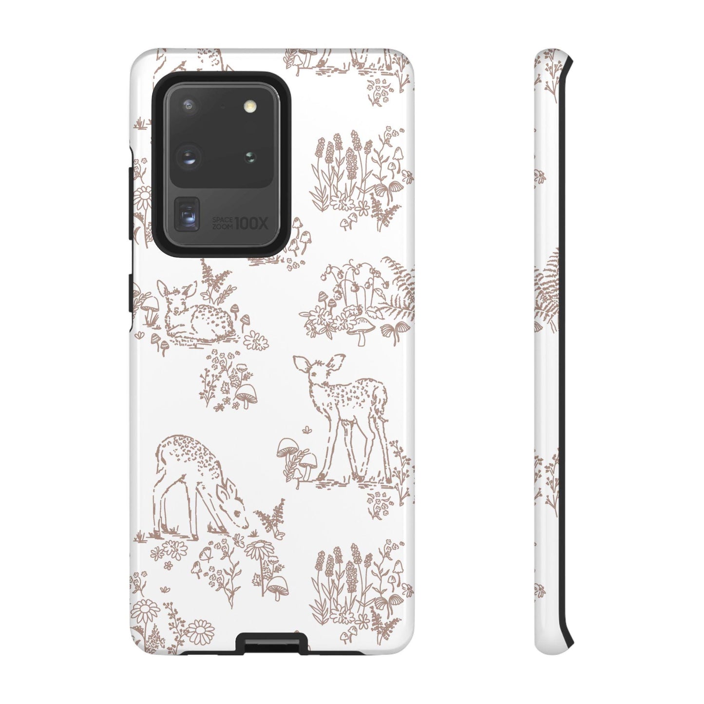 Android Tough Case, Woodland Deer Hedgehog Mushroom Fall Nature Lover Autumn Thanksgiving Back to School