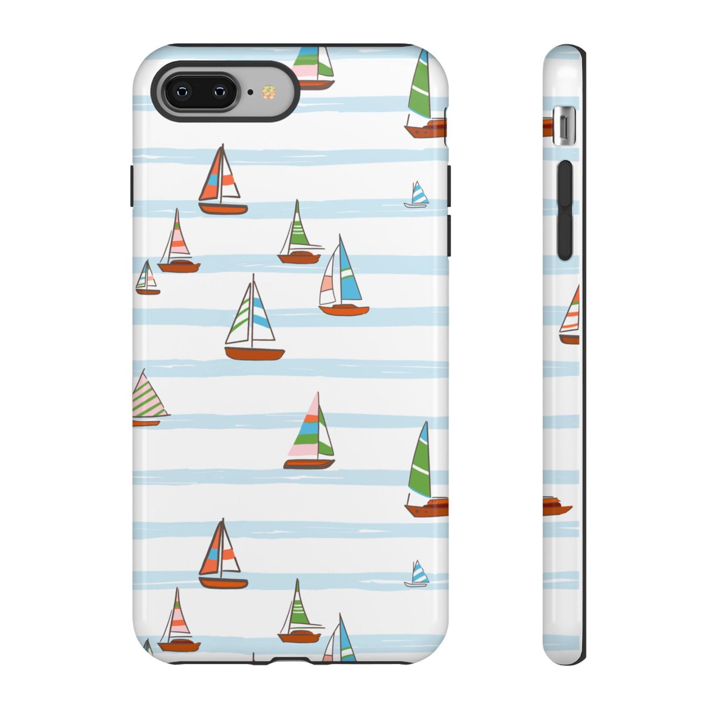 Phone Cases, Seaside Sailboat iPhone Case, Rosemary Beach Florida Inspired, Nautical Tough Cover, Protective Smartphone Shell, Coastal Theme